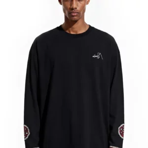 Alternative view of Ajrak Patchwork Long Sleeve Tee
