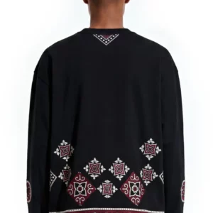 Ajrak Patchwork Long Sleeve Tee - Image 3