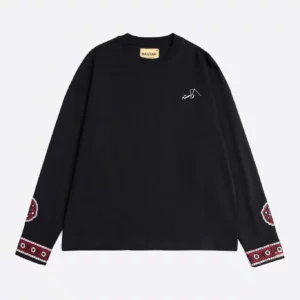 Ajrak Patchwork Long Sleeve Tee - Image 4