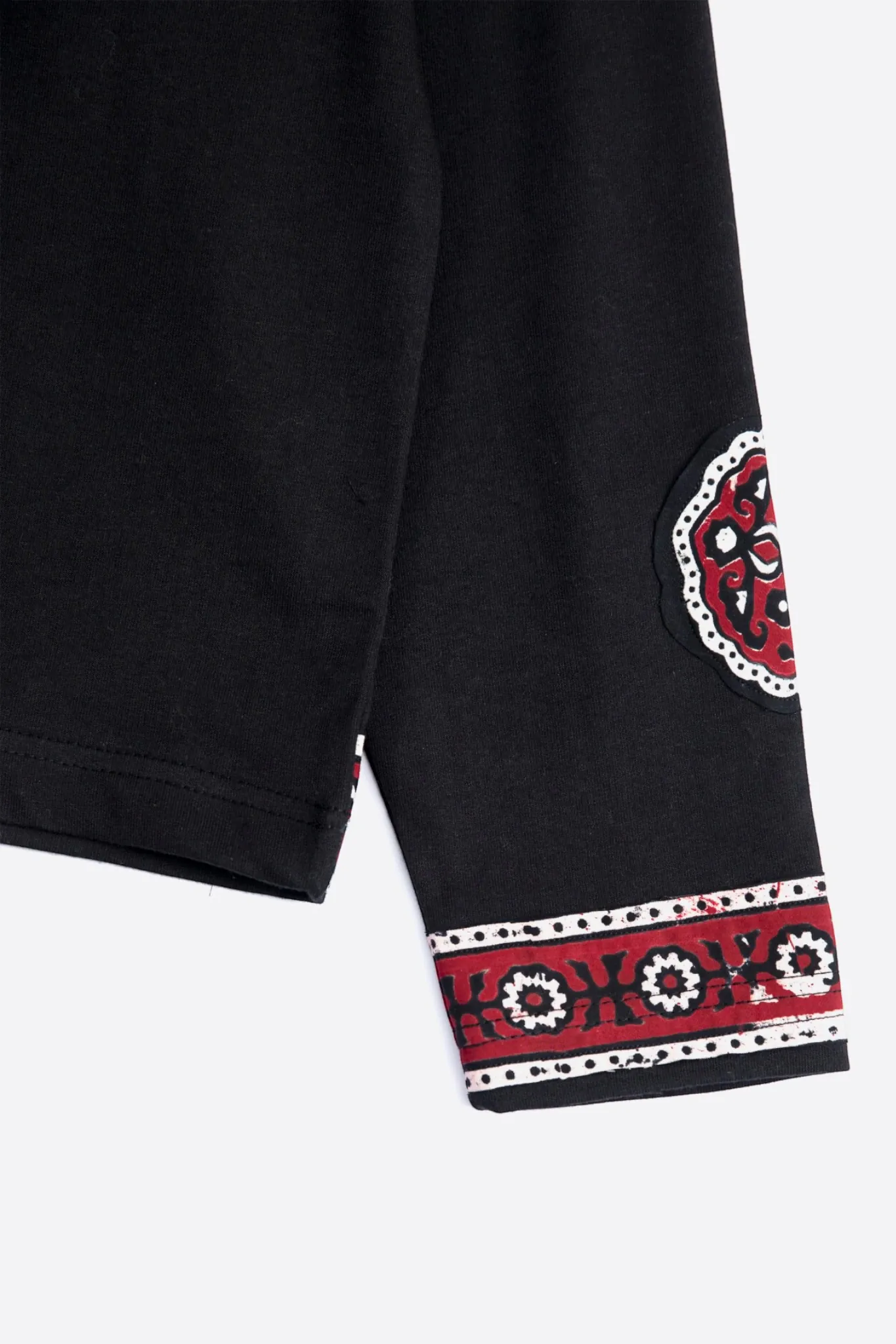 Ajrak Patchwork Long Sleeve Tee - Image 6