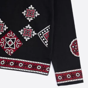 Ajrak Patchwork Long Sleeve Tee - Image 8