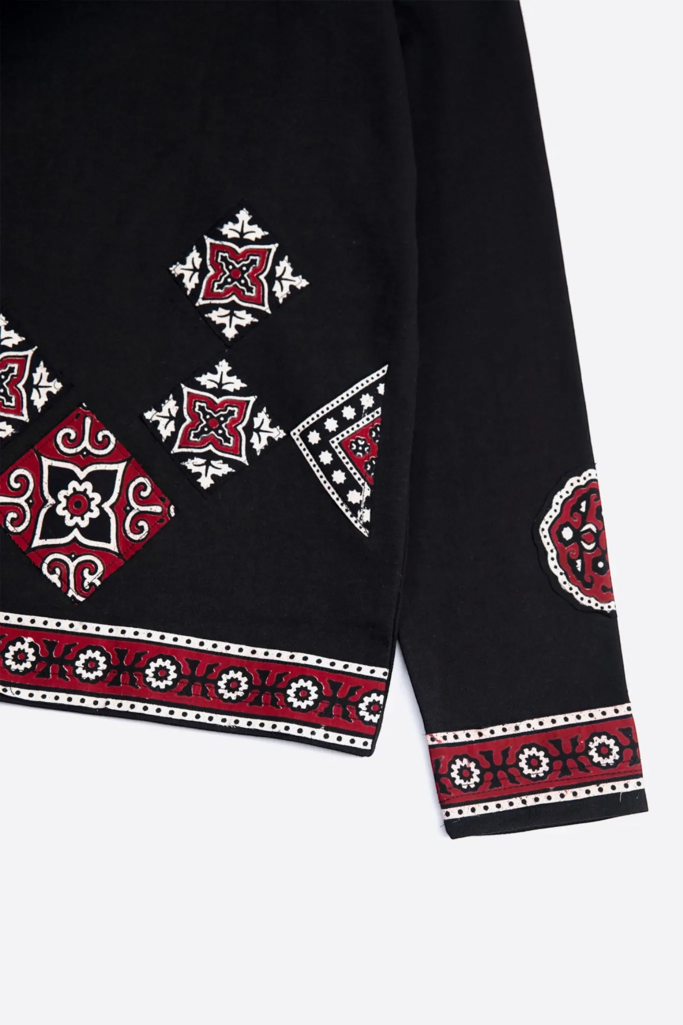 Ajrak Patchwork Long Sleeve Tee - Image 8