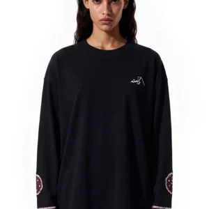 Ajrak Patchwork Long Sleeve Tee - Image 9