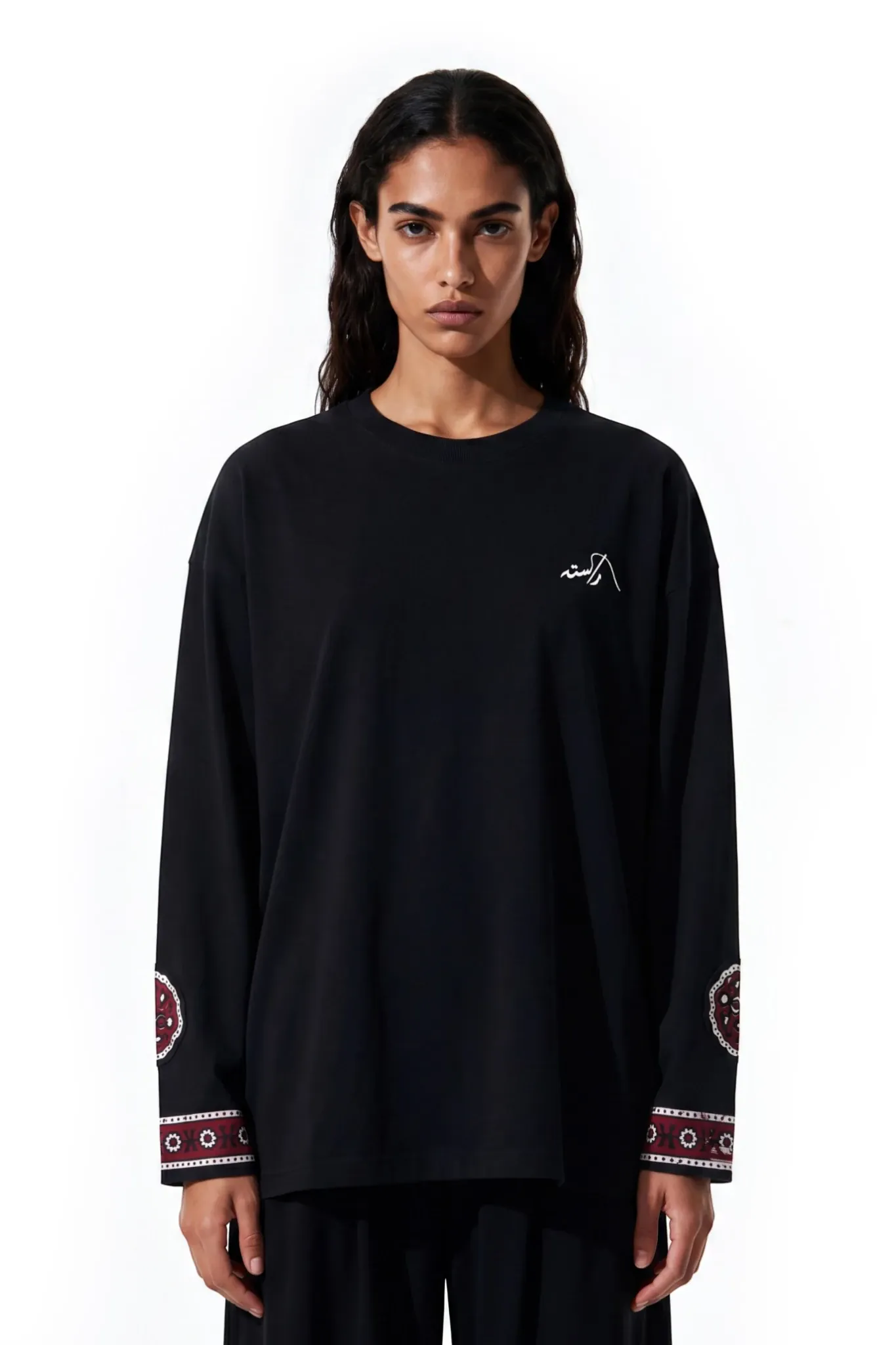 Ajrak Patchwork Long Sleeve Tee - Image 9