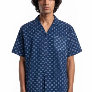Alternative view of Blue Ajrak Button-Down