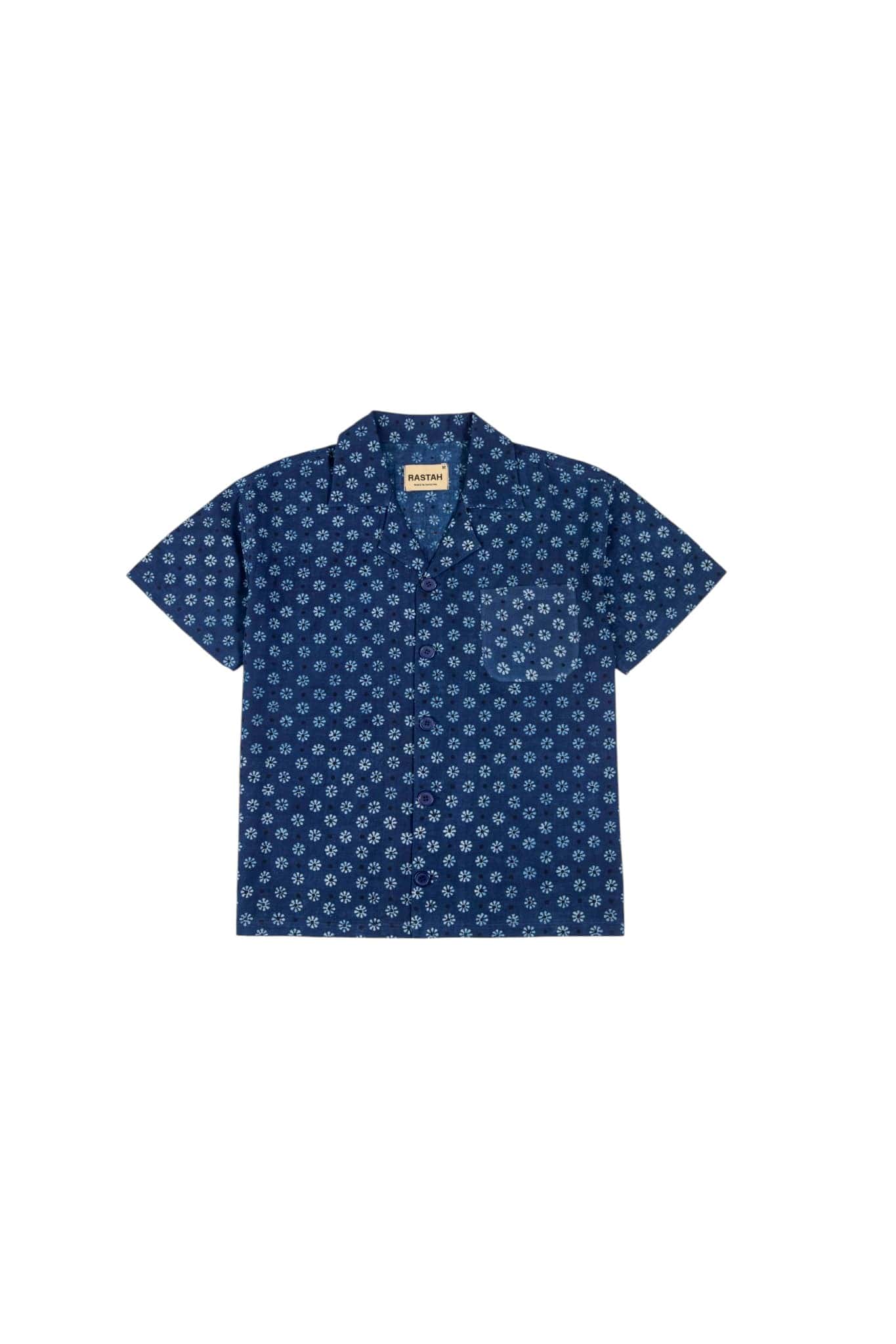Blue Ajrak Button-Down