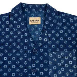 Blue Ajrak Button-Down - Image 5