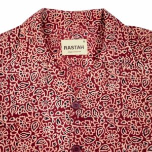 Crimson Ajrak Shirt - Image 7