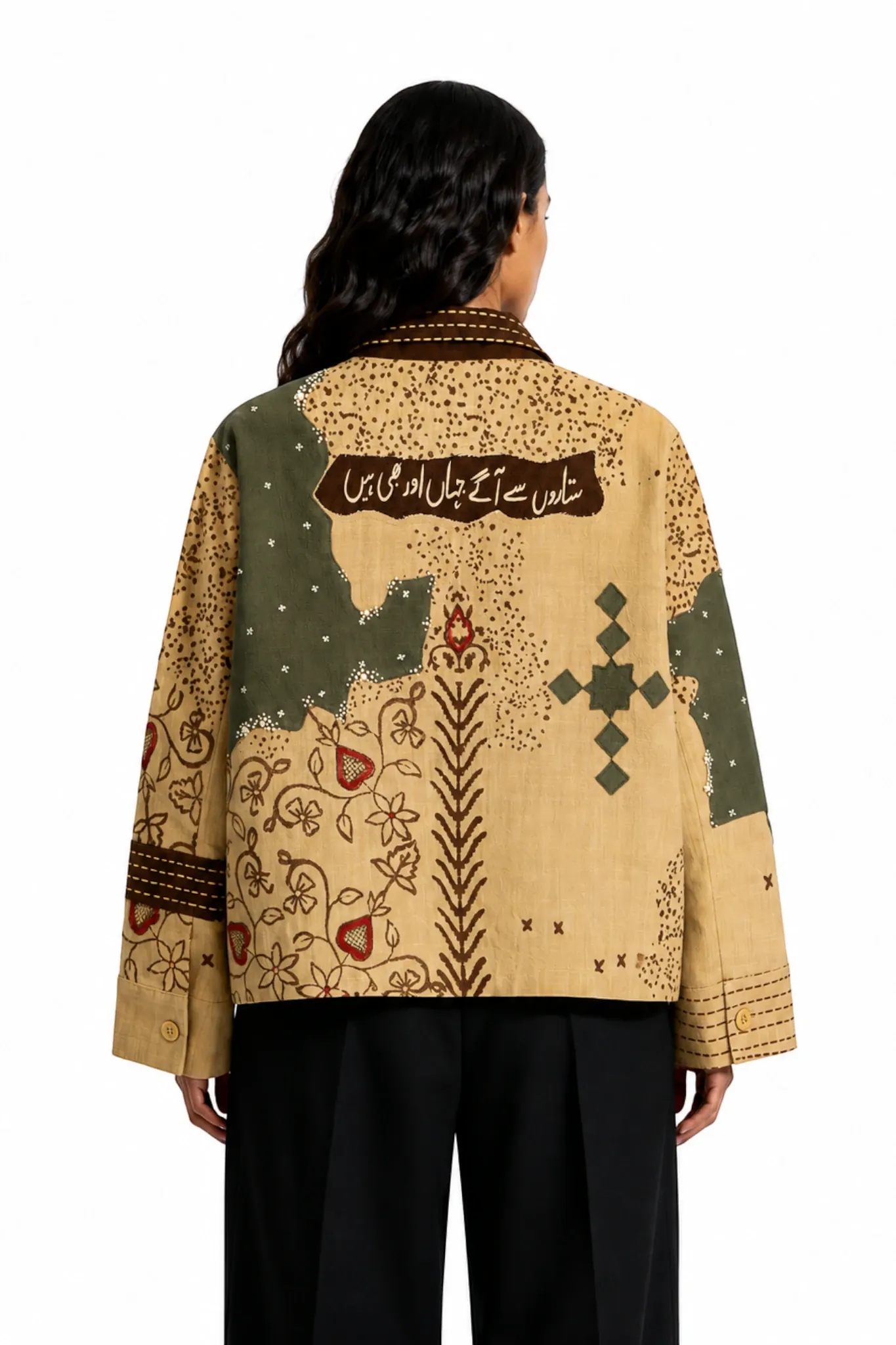 Khadar Block Print Jacket - Image 9