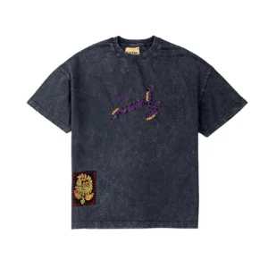 PATCHWORK HAND EMBELLISHED T-SHIRT - Image 4