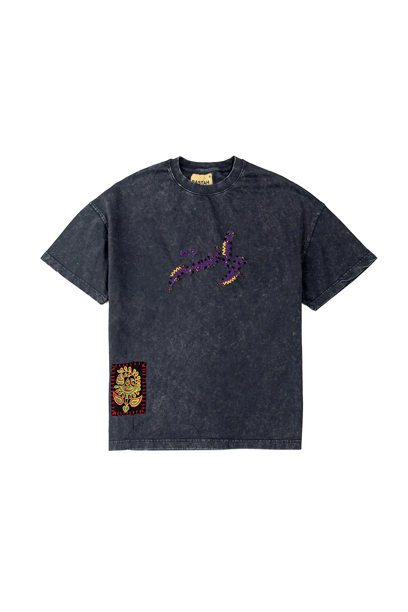 PATCHWORK HAND EMBELLISHED T-SHIRT - Image 4